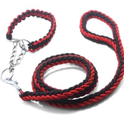 China Viable Wholesale Durable Chains Pet Training Products Heavy Duty Braided Dog Leash For Medium Large Dogs for sale