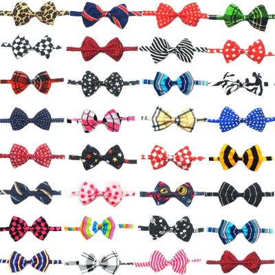 China Customized Wholesale Multicolor Pet Bow Tie And Collar For Dog Cat for sale