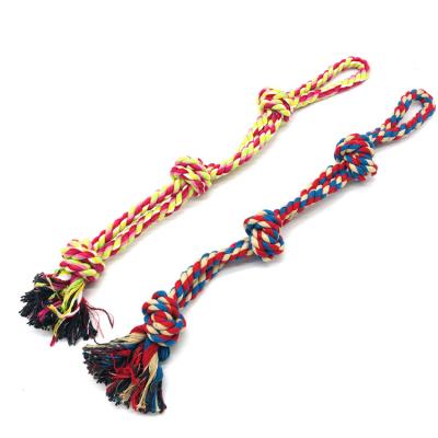 China Wholesale Sustainable Durable Pet Chew Cotton Toys Split Loop Rope Dog Toy for sale