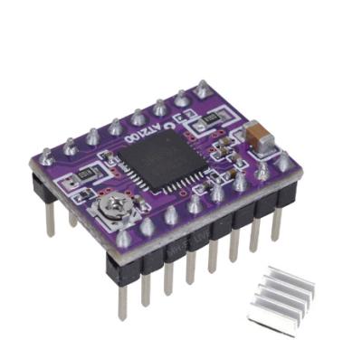 China AT2100 Stepstick Stepper Motor Driver Module Instead DRV8825 A4988 With Super Heatsink Muffler For 3D Printing Motherboard Stepper Motor for sale