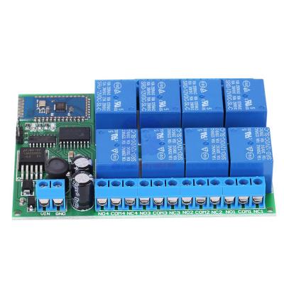 China 12V 8 Channel Blue-tooth Relay Module Remote Control Switch Panel For Android Smart Home Remote Control Switch for sale