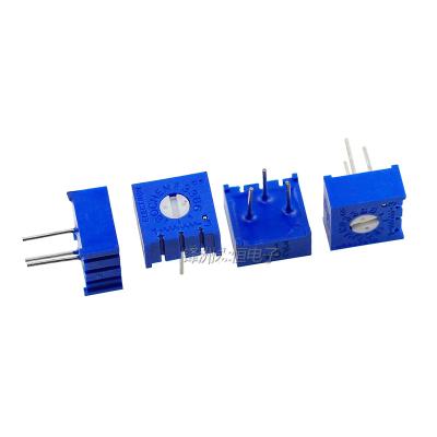 China Single-turn 3386P precision adjustable potentiometer 1K 2K 5K 10K 20K 50K 100K 200K 500K 1M 3386P for sale