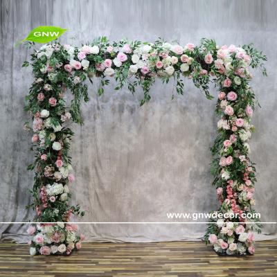 China GNW Luxury Wedding Flower Arch Eco - Friendly Decoration With Steel Construction for sale