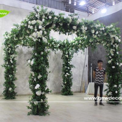 China Morden And Luxurious Wedding Fashion GNW 10ft Stage Flower Frame for sale