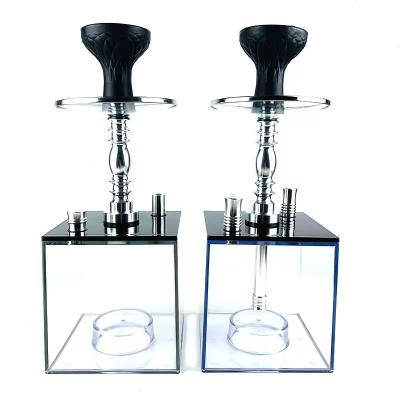 China Wholesale Customized Decoration High Quality Square With Handle Transparent Acrylic Hookah Box for sale