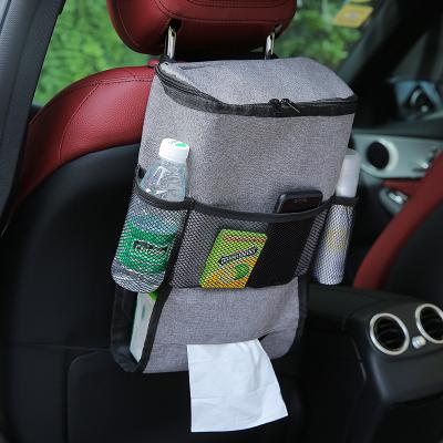 China Fancy Multifunctional Oxford Cloth Car Backseat Hanger Storage Bag Ice Pack Holder Insulated Cooler Bag Thermal Bag Food Organizer for sale