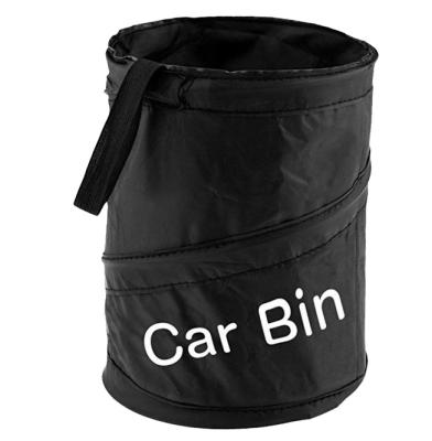 China Fancy Amazon Hot Sales Rubbish Bin Mini Car Trash Can Auto Portable Hanging Collapsible Collapsible Garbage Bin for sale