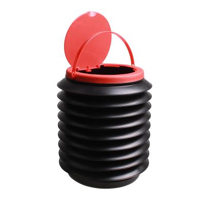 China Fancy Multifunctional Plastic Bucket Trash Can Water Car Portable Folding Trash Can For Car for sale