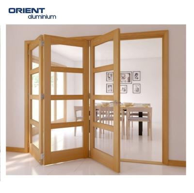 China Waterproof Powder Coated High Quality Interior Home Aluminum Bi Fold Door for sale