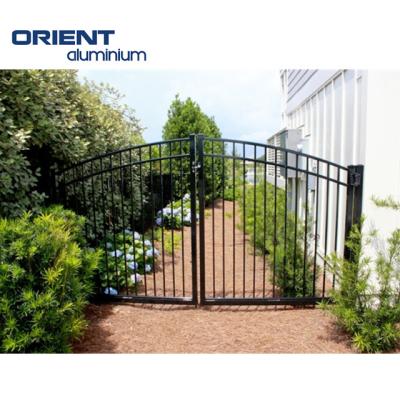 China Automatic System Modern Aluminum Gate Easily Assembled Retractable Sliding Gate For Villa Garden And Backyard for sale