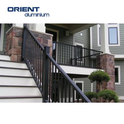 China Aluminum Aluminum Stair Handrail Outdoor Metal Railing For Steps for sale