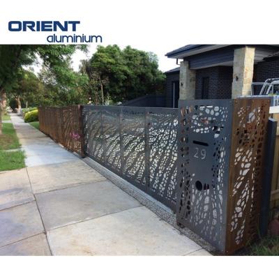 China Eco-friendly Laser Cut Decorative Garden Fence Panels Aluminum Fence For Hot Sale Home Decoration for sale