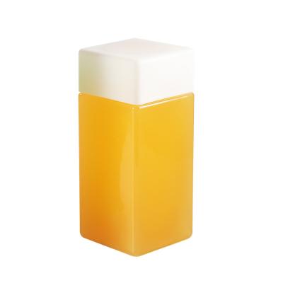 China Plastic Beverage PET Square Beverage Bottle Wholesale 350ml 400ml 500ml Milktea Bottle With Square PP Cap for sale