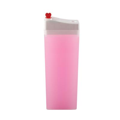 China 500ml Storage Container High Temperature Water Bottle Food Resistance Plastic Beverage Bottles BPA Free PP Screen Printing Square Cork Translucent 10000pcs for sale