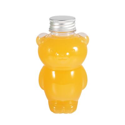 China Hot Selling Beverage Bear Shaped Container Bottle Plastic For Juice PET 500ml Plastic For Beverage Screen Printing Screw Cap Customizable for sale