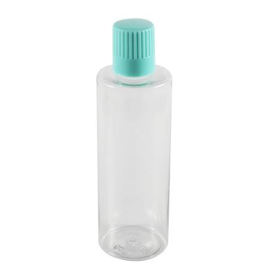 China Personal Care Cylinder PET Mouthwash Bottle Wholesale 250Ml 350Ml Clear Plastic Bottle For Oral Product for sale