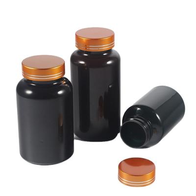 China Wholesale Medicine Source Factory Pill Bottles 250cc Plastic Empty PET Capsule Bottle With Child Resistant Cap for sale