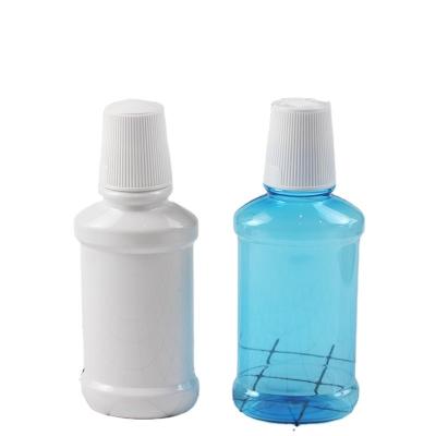 China Household Products Mouthwash Packing Material 250ml 350ml Oblong Empty Bottles Portable Premium Household Products Durable Screw Cap for sale