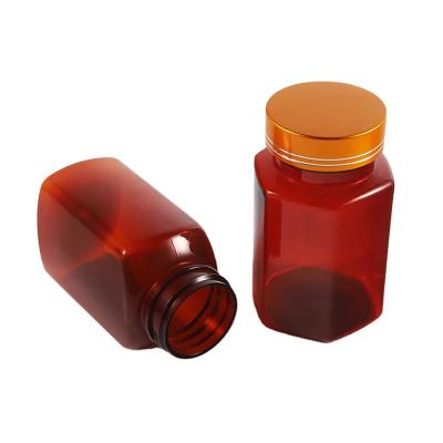 China High Quality Custom Medicine Vitamin Bottle PET Pills Container Plastic Capsule Bottle Plastic With Aluminum Cap Medicine Colored CN; ZHE for sale