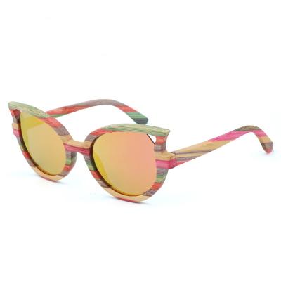 China 2021 Of Fashion Cat Eye Polarized Colored Bamboo Sunglasses From Fashion Sunglasses China Manufacturer for sale