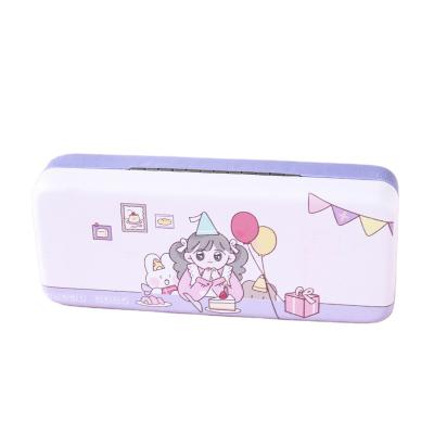 China New Modern Rabbit Tuantuan Square Glasses Case Cute Cartoon Glass Storage Box for sale