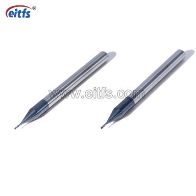 China CNC Process Tungsten Carbide 2 Solid Flute Micro Coated Ball End Mills For Steel Processing for sale