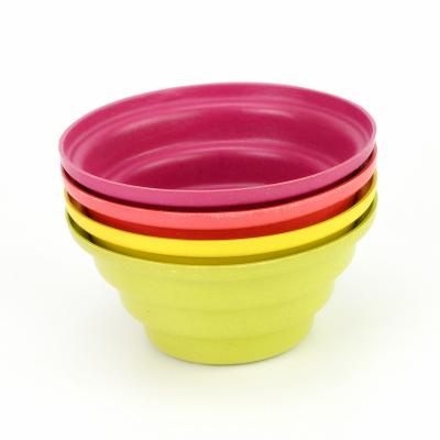 China Modern Round Shape Small Biodegradable Pots For Plant Fiber Flower Pots Planters Natural Bamboo Plastic Indoor Pot for sale