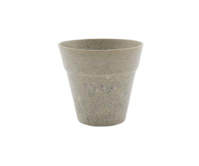 China Modern Wholesale Natural Bamboo Fiber Plant Pots Plastic Indoor Green Plant Pots for sale