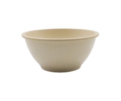 China Hot Selling 6 Inch Bamboo Fiber Solid Color Bamboo Fiber Bowl Round Shape Disposable Eco-Friendly Bowl With Bamboo Lid for sale