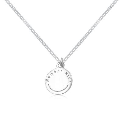 China Classic 925 Sterling Silver Round Customizable Necklace Lead Free Nickel Free for sale