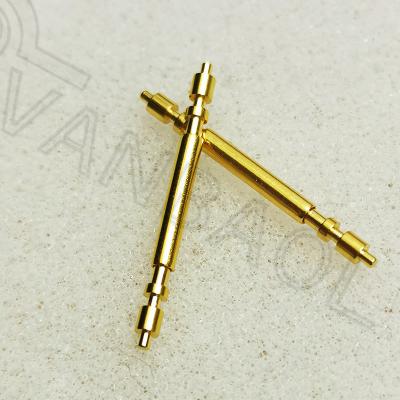 China 2PCS Gold Stainless Steel Spring Bars For REX 1803/18038/18238/16018/16238Watch Bands, 1803/18038/18238/16018/16238 Watch Parts for sale