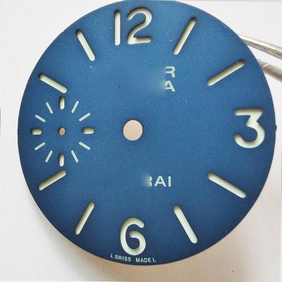 China Luminous Watch Dials Luminous Fit For Sterile 6497 Hand St3600,3620 Winding Watch Movement Watch Part Men Watch Dial 38.5mm for sale