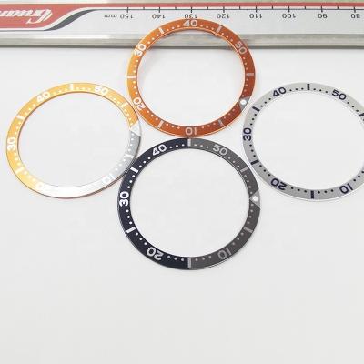 China Wholesale High Quality Aluminum Bezel Ring Insert Cover Case Bezel Watch Part 38mm For Japan Prospex PADI Turtle Watch Face Watches for sale