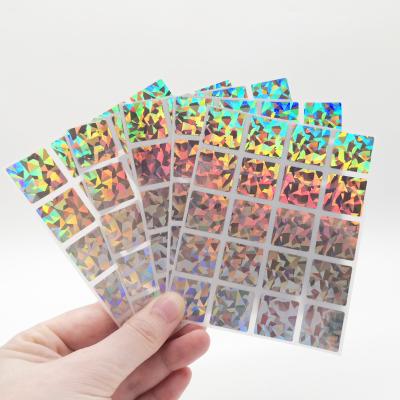 China 300pcs Scratch-Off Stickers 20*20mm Adhesive Laser Skin And Stick Scratch Off Labels For Tickets Promotional Games for sale