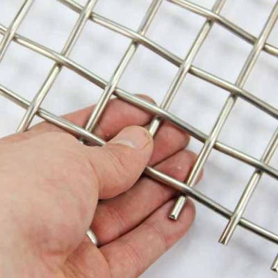 China BBQ Mesh Stainless Steel Wire Mesh / Crimped Grate Mesh for sale