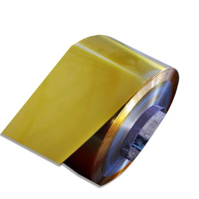 China Food Cans And Packaging Factory Wholesale Electroplated Gold Lacquered For Food Canning Cheap Tinplate for sale