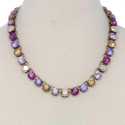 China Colored chian diamond shape diamond ALLOY snake heart crystal chew bead necklace for sale