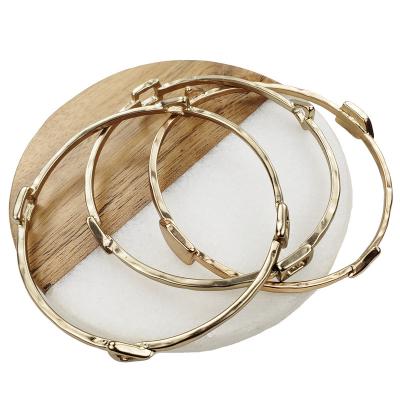 China Designer/Sporty New Casual Geometric Jewelry 18k Gold Plated Bangle Design Bracelets For Women for sale