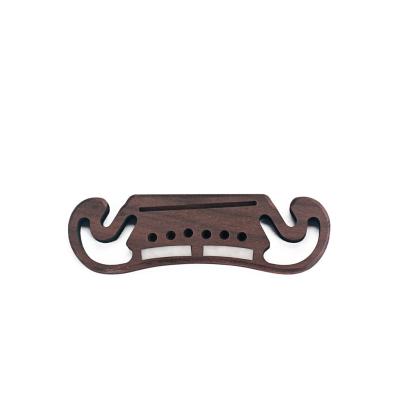 China 10.8MM String Spacing Akustische Gitarrenbrücke Leere Rosewood Platte einfach zu installieren zu verkaufen