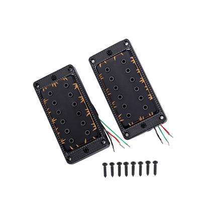 Cina Alnico 5 Humbucker per chitarra elettrica con copertura in cupronicchio e filo magnetico in PVC a 5 conduttori in vendita