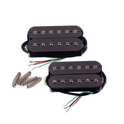 China Cupronickel Cover Double Coil Guitar Pickup With Adjustable Pole-Piece for sale