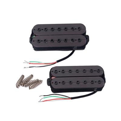 Cina 7 Strings Humbucker Pickup Double Coil Pickup Set Alnico V Hex Nut Adjustable Pole Pieces Chitarra elettrica in vendita