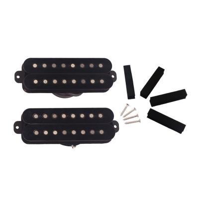 Cina Alnico 5 Humbucker Pickup Double Coil Pickup Set 8 corde Chitarra elettrica Vulcanizzata Copertina in fibra in vendita