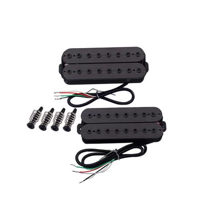 Cina Alnico V 8 Strings Humbucker Pickup Regolabile Hexagon Nut Double Coil Pickup Set Vintage in vendita