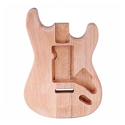 China Solid Maple Wood Unfinished Bass Body For Strat ST Guitar DIY Parts Polished for sale