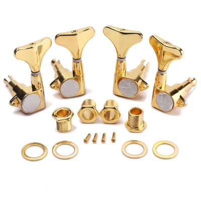 China Set Of 2L2R Gold Bass Tuning Pegs Tuning Machine Heads Acoustic Electric Guitar Parts for sale