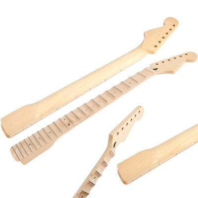 China Scalloped Fretboard 22 Fret Guitar Neck With Abalone Dots And Neck Inlay for sale