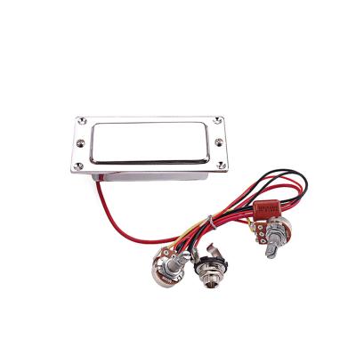 China Dual bobina fechada guitarra Humbucker Pickup pré-cableado com volume e controle de tom 6.35 Jack de saída à venda