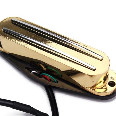 China Gold Dual Hot Rail Humbucker Ceramic Magnet For TL Gibson Cigar Box Guitar for sale