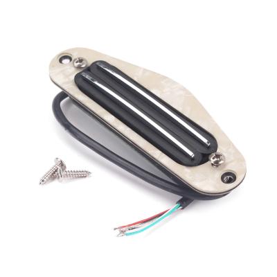 China Hot Rail Mini Humbucker Pickup Keramikchrom Gelb Perlen Pickup Ring N5.8K/B11.7K zu verkaufen